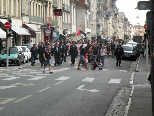  manifestation contre les bombardements dans la bande de Gaza